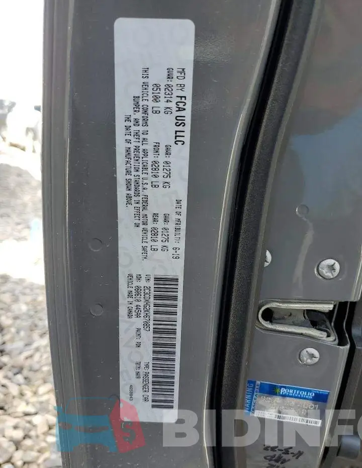 2C3CDXHG2KH670857 Photo# 12