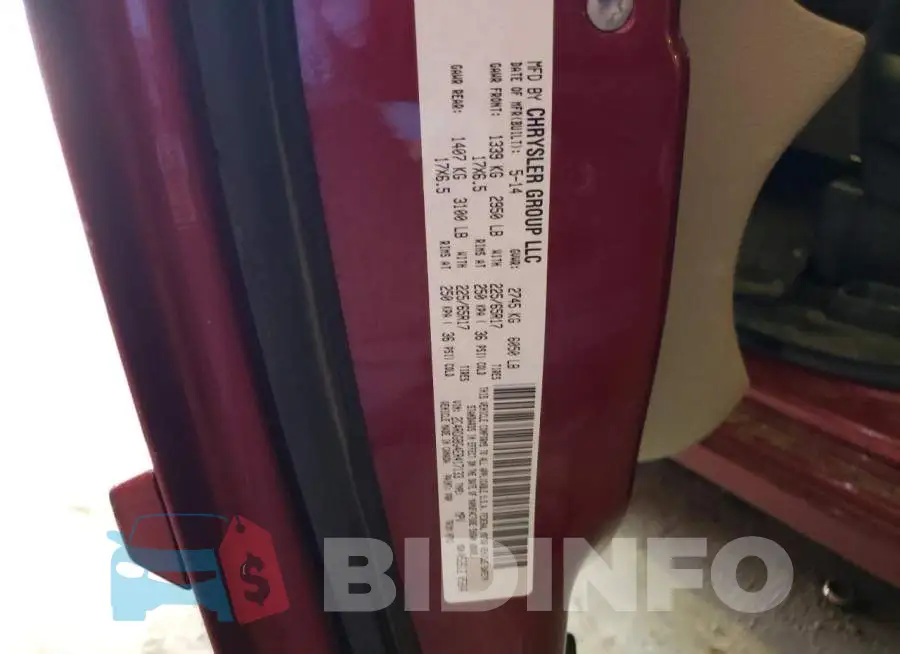 2C4RDGBG4ER417133 Photo# 13