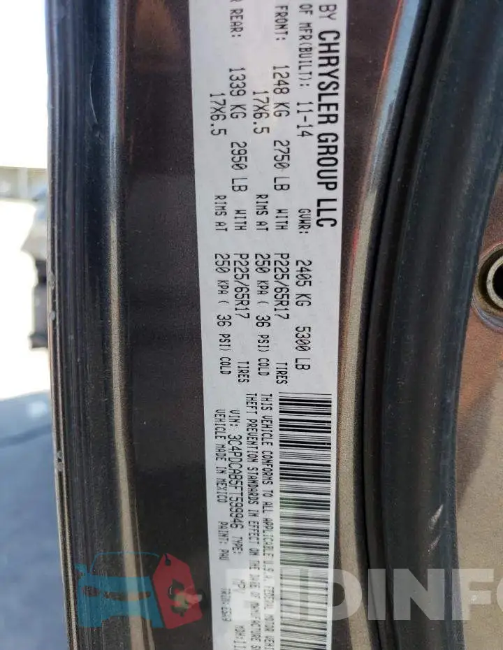 3C4PDCAB5FT599946 Photo# 12