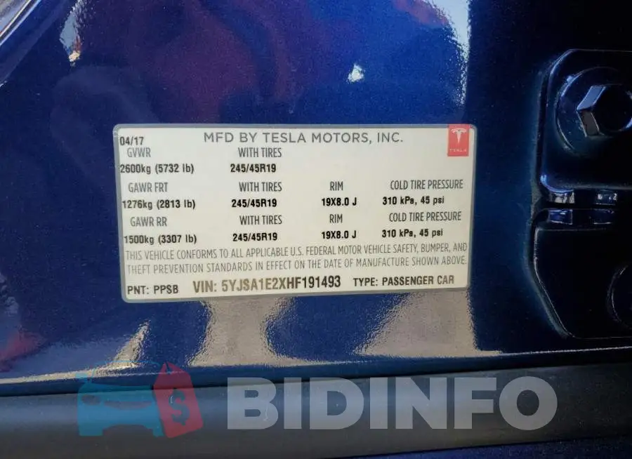 5YJSA1E2XHF191493 Photo# 12