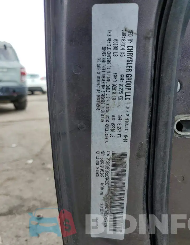 2C3CCABG6EH344959 Photo# 12