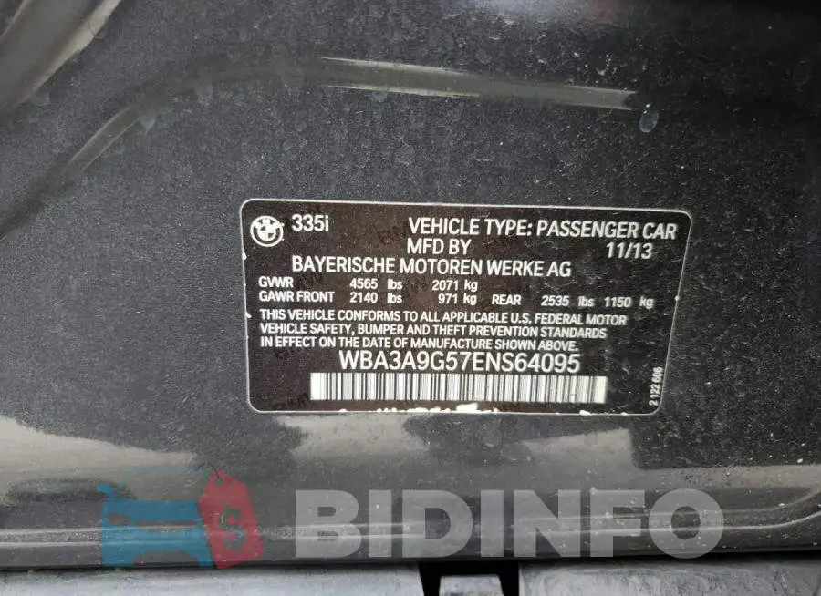 WBA3A9G57ENS64095 Photo# 13