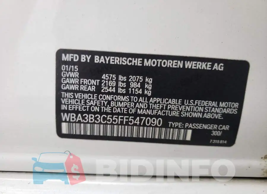WBA3B3C55FF547090 Photo# 12