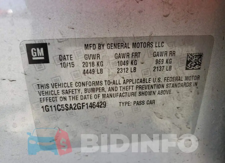 1G11C5SA2GF146429 Photo# 13