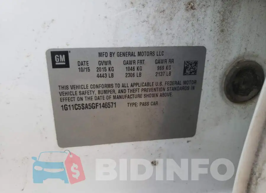 1G11C5SA5GF146571 Photo# 13