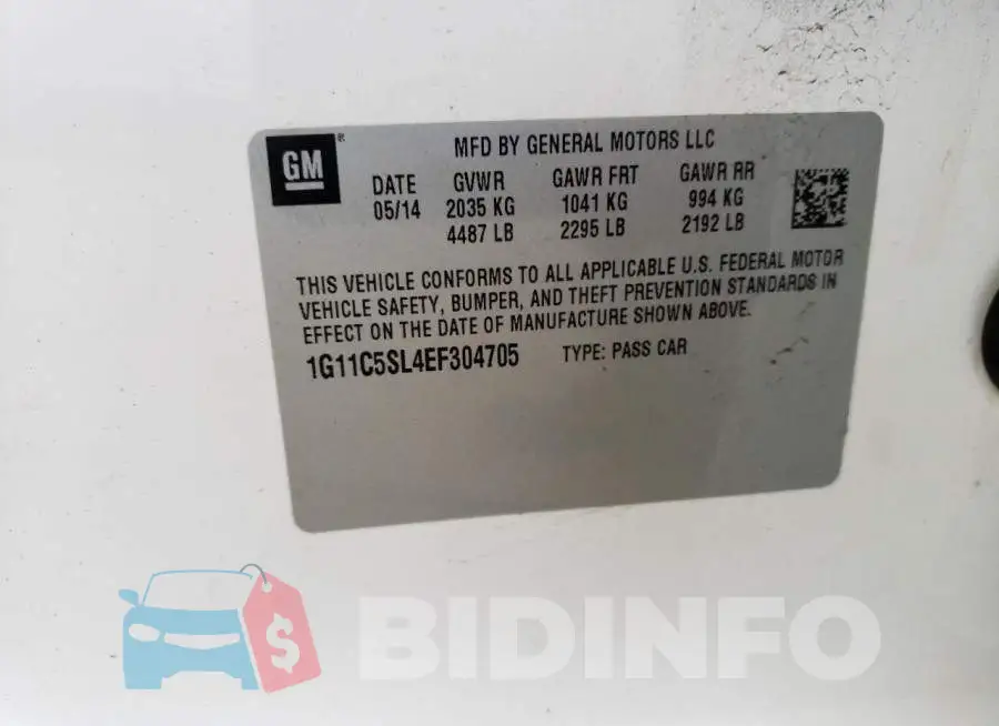 1G11C5SL4EF304705 Photo# 13