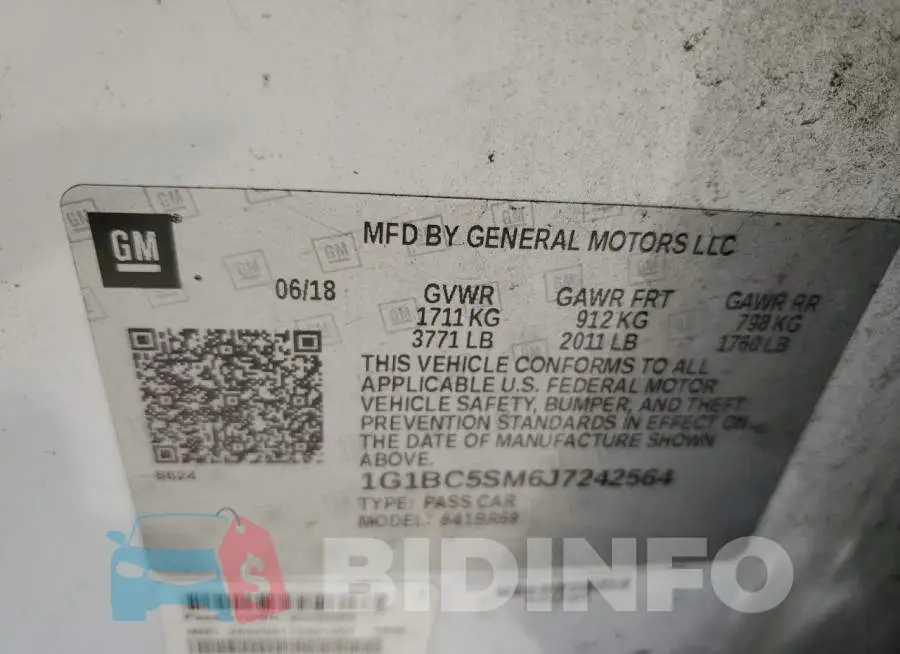 1G1BC5SM6J7242564 Photo# 13
