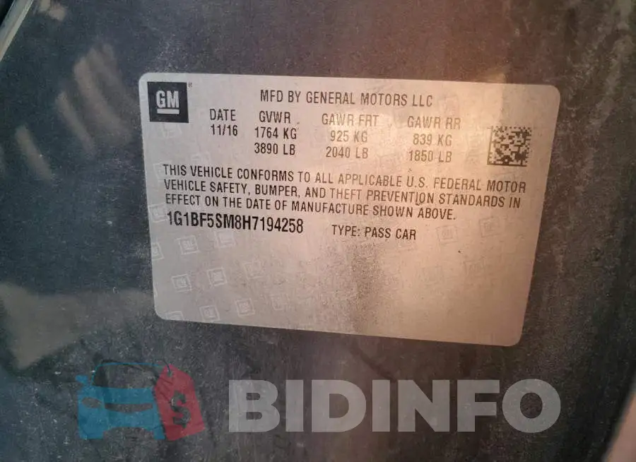 1G1BF5SM8H7194258 Photo# 13