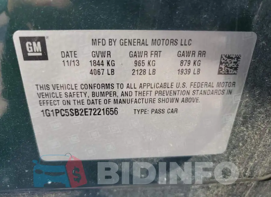 1G1PC5SB2E7221656 Photo# 13