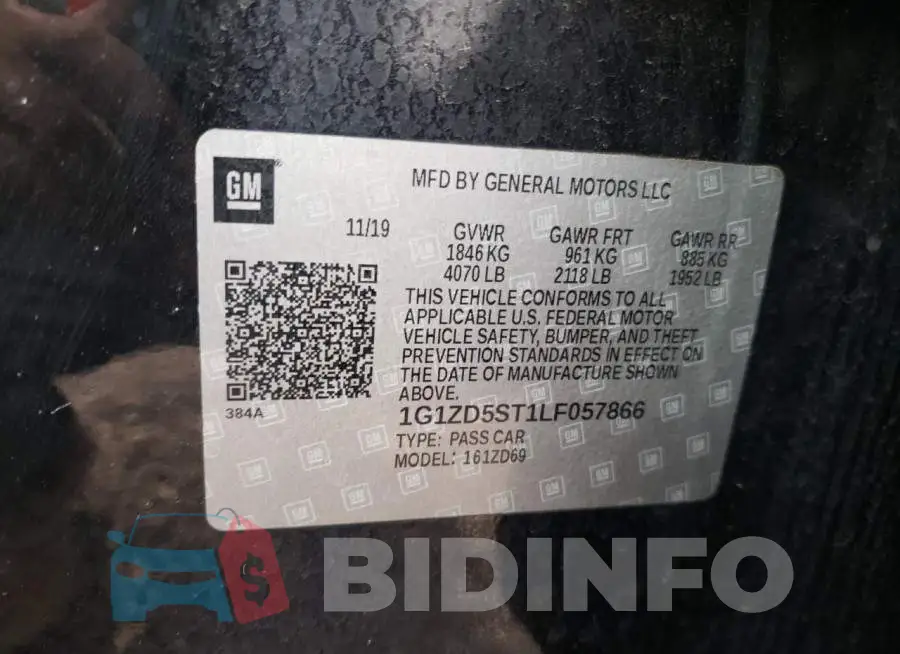 1G1ZD5ST1LF057866 Photo# 12