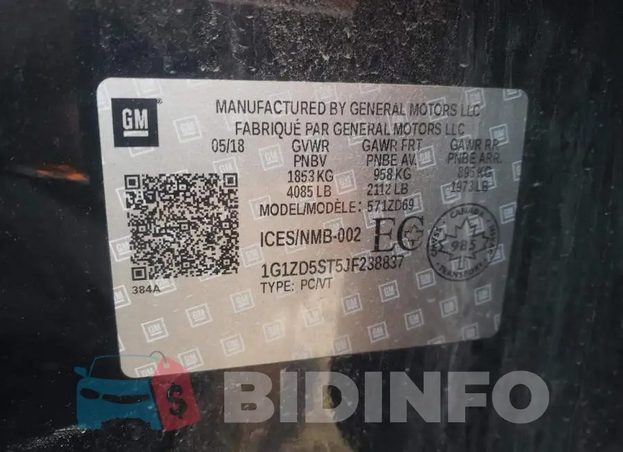1G1ZD5ST5JF238837 Photo# 13