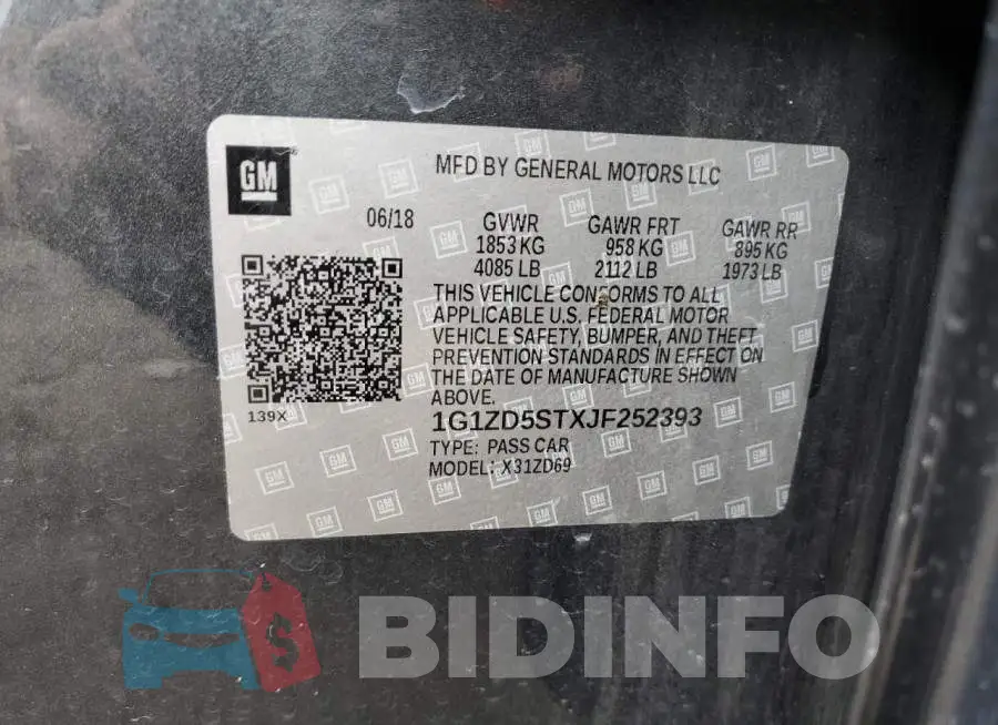1G1ZD5STXJF252393 Photo# 12