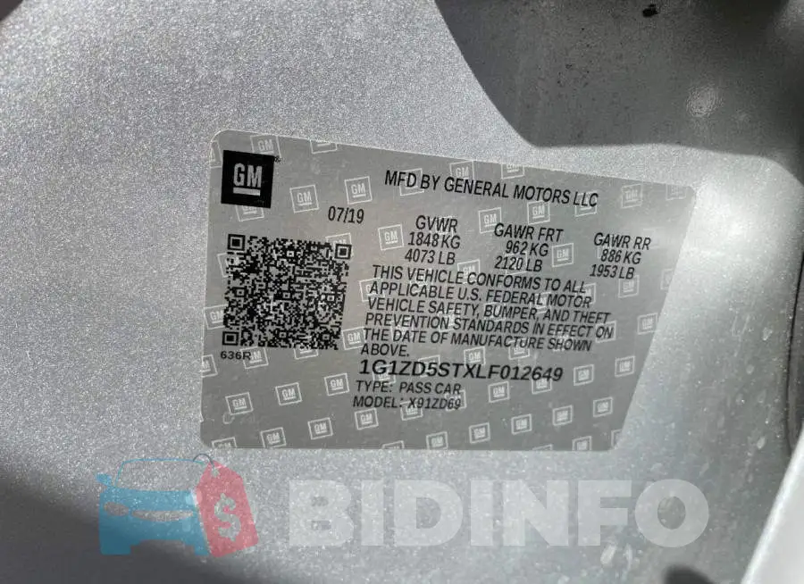 1G1ZD5STXLF012649 Photo# 10
