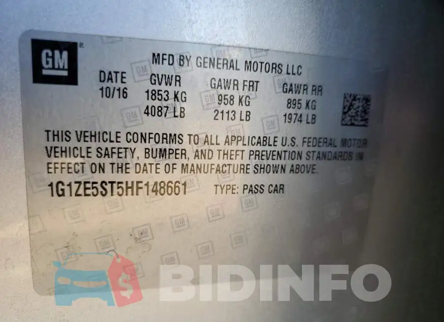 1G1ZE5ST5HF148661 Photo# 12