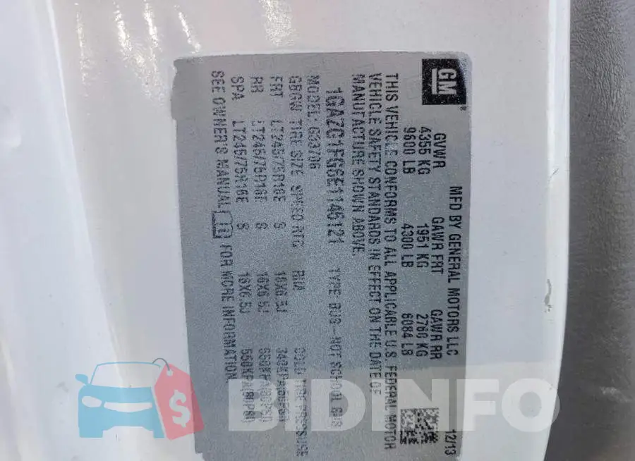 1GAZG1FG6E1146121 Photo# 13