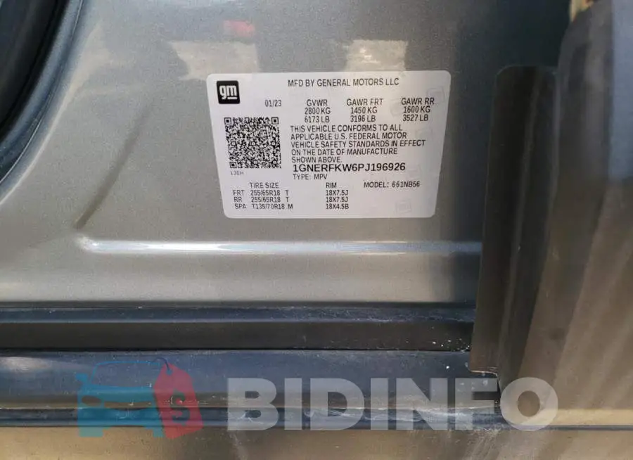 1GNERFKW6PJ196926 Photo# 14