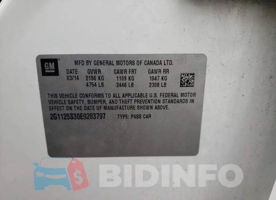 2G1125S30E9283797 Photo# 12