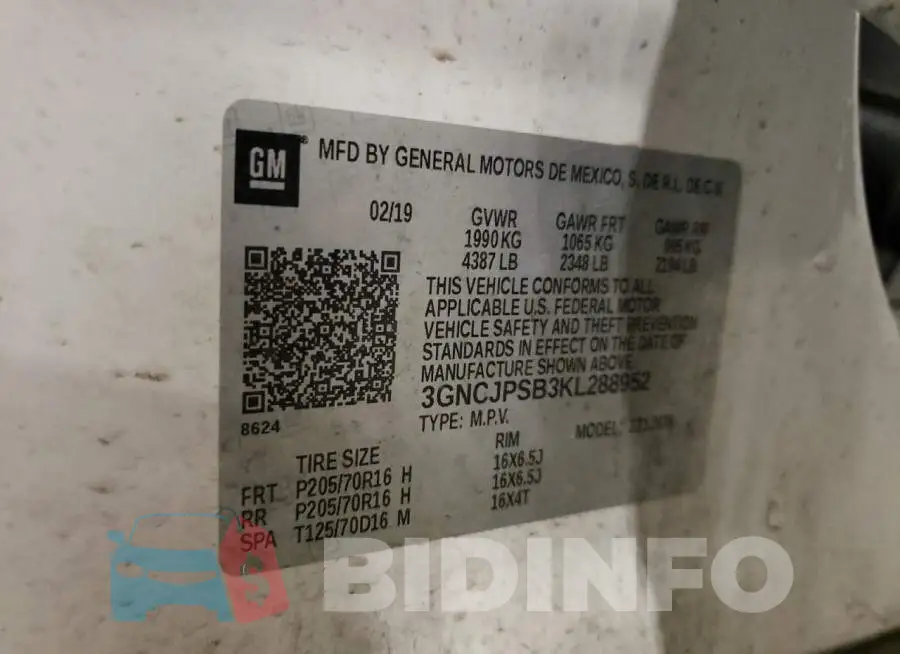 3GNCJPSB3KL288952 Photo# 13