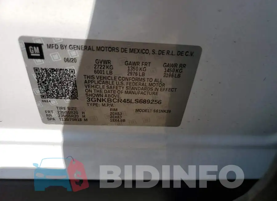 3GNKBCR45LS689256 Photo# 13