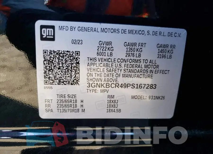 3GNKBCR49PS167283 Photo# 12
