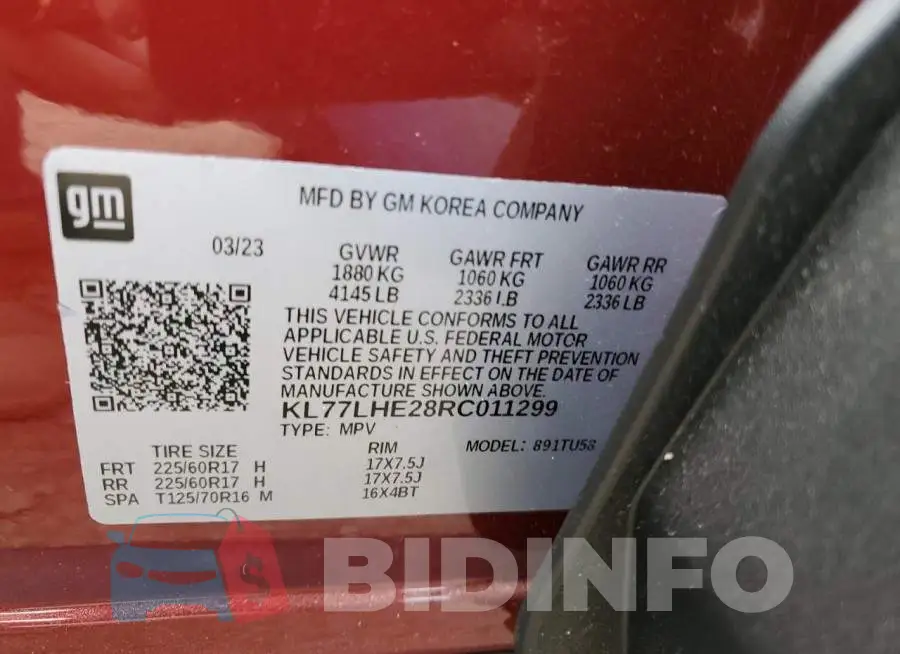 KL77LHE28RC011299 Photo# 13