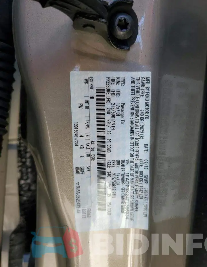 1FADP3K24FL386934 Photo# 13