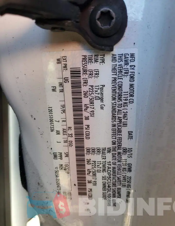 1FADP5CU4GL100898 Photo# 13
