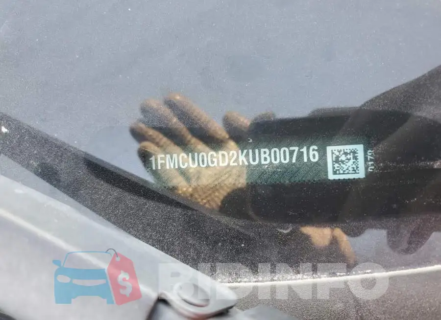 1FMCU0GD2KUB00716 Photo# 12