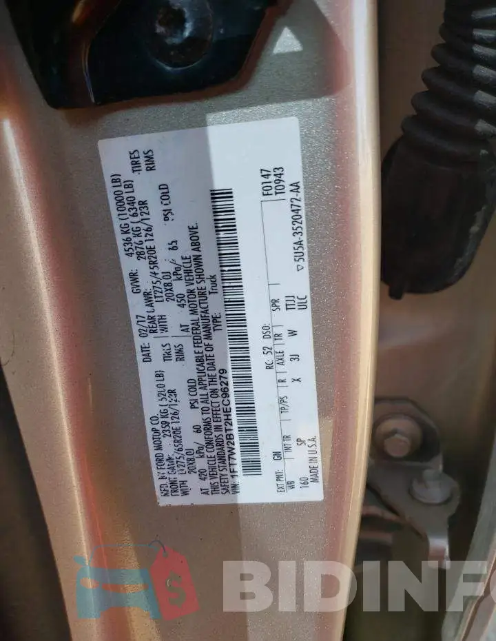 1FT7W2BT2HEC96279 Photo# 13