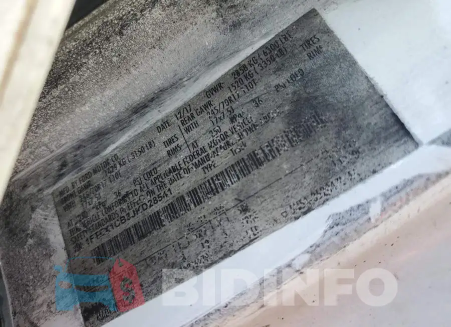 1FTEX1CB3JKD28541 Photo# 12