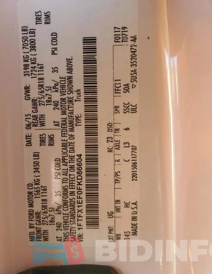 1FTFX1EF0FKD86604 Photo# 12