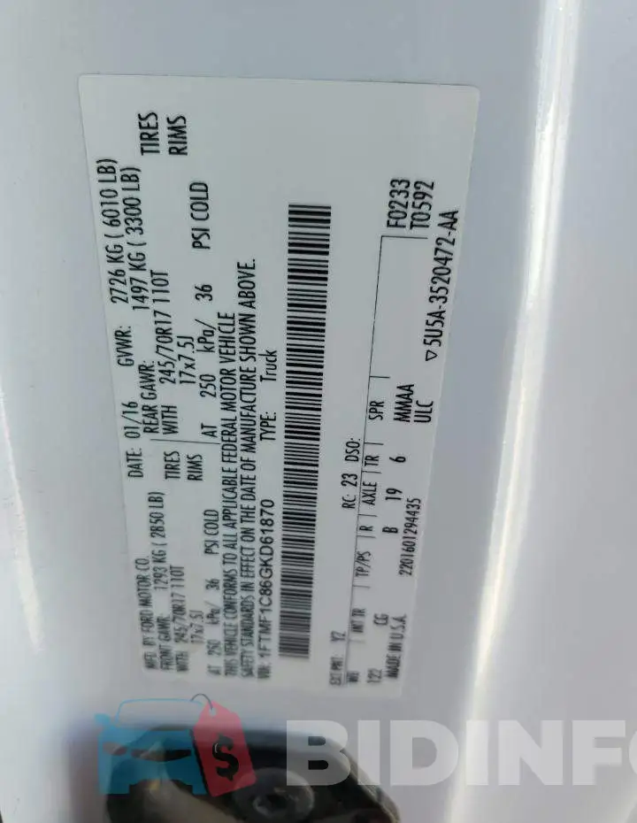 1FTMF1C86GKD61870 Photo# 12