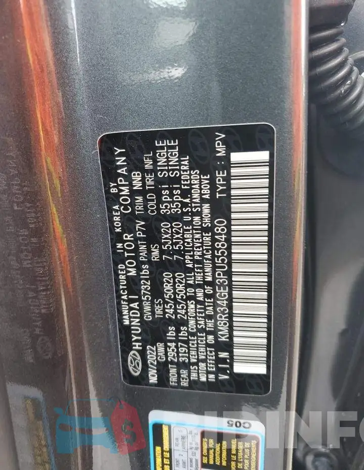 KM8R34GE3PU558480 Photo# 13