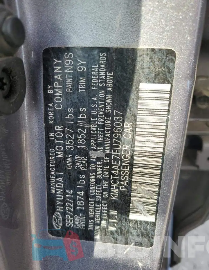 KMHCT4AE7FU796037 Photo# 12
