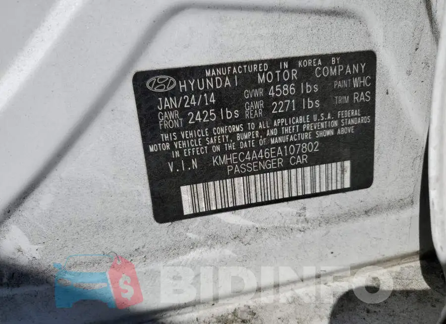 KMHEC4A46EA107802 Photo# 12