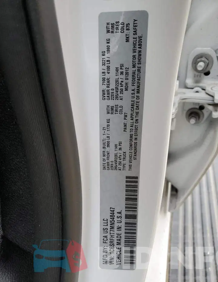1C6SRFHT7MN548447 Photo# 12