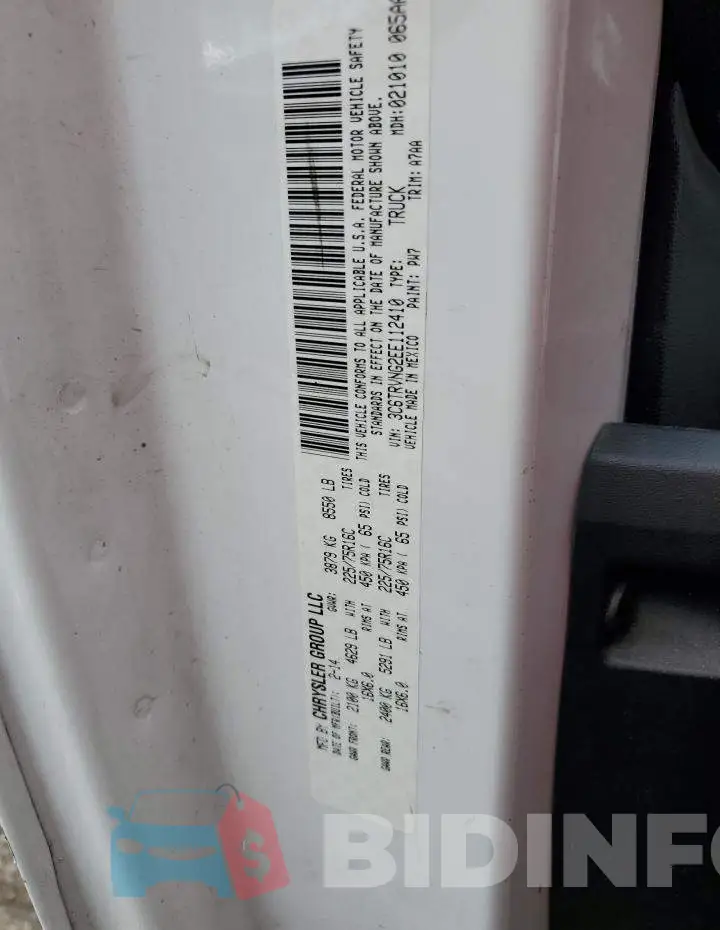 3C6TRVNG2EE112410 Photo# 13