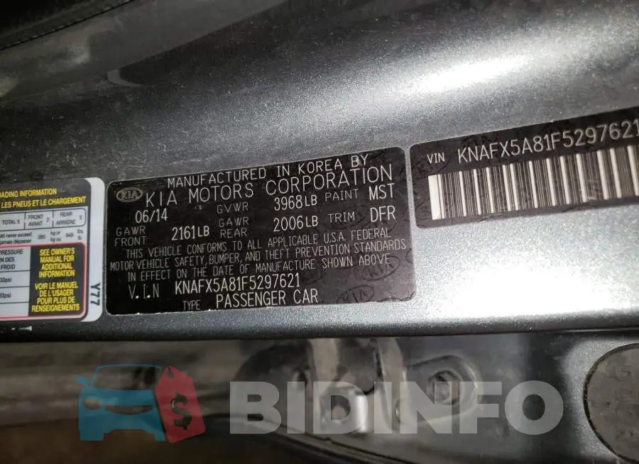 KNAFX5A81F5297621 Photo# 12