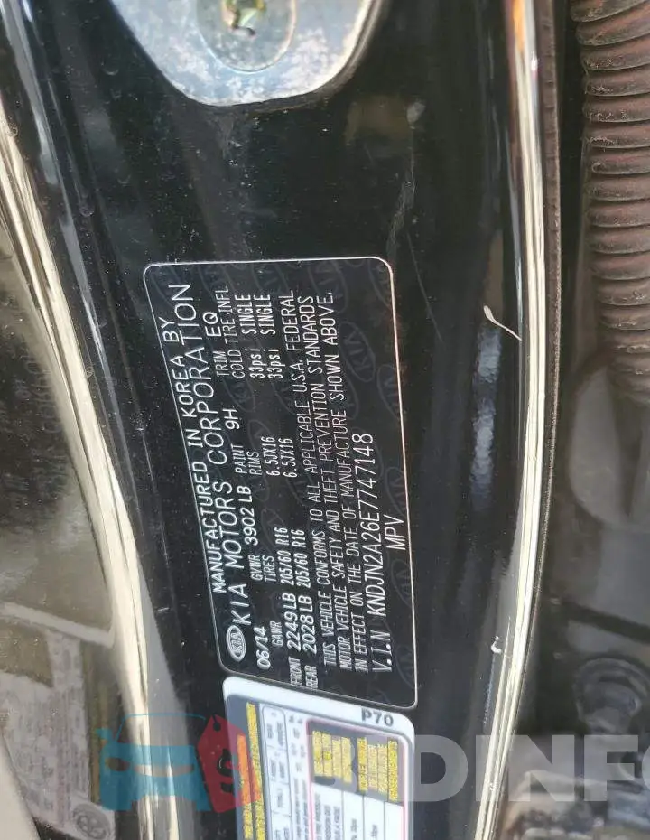 KNDJN2A26E7747148 Photo# 12