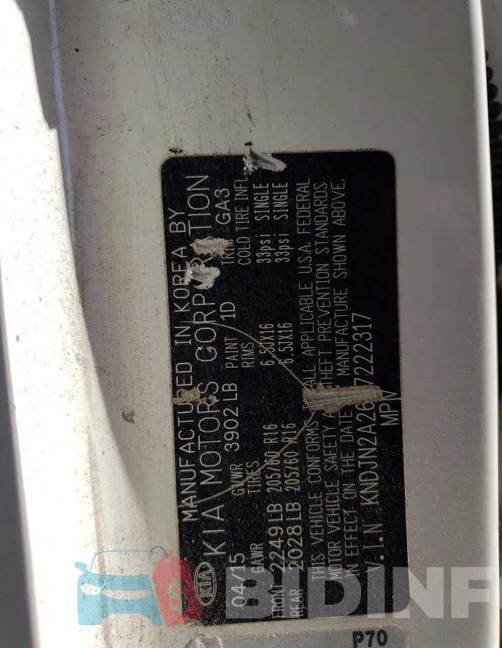 KNDJN2A26F7222317 Photo# 12