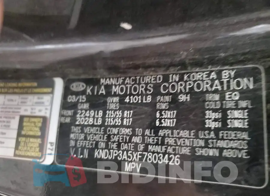 KNDJP3A5XF7803426 Photo# 12