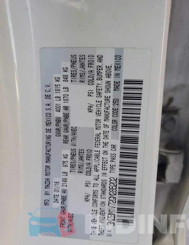 3MZBM1V72GM285202 Photo# 12