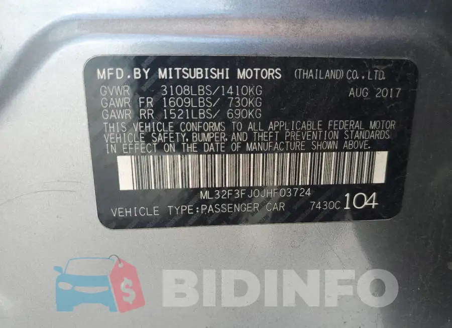 ML32F3FJ0JHF03724 Photo# 12