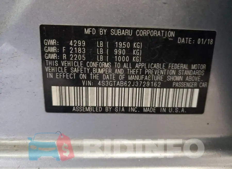 4S3GTAB62J3729162 Photo# 12