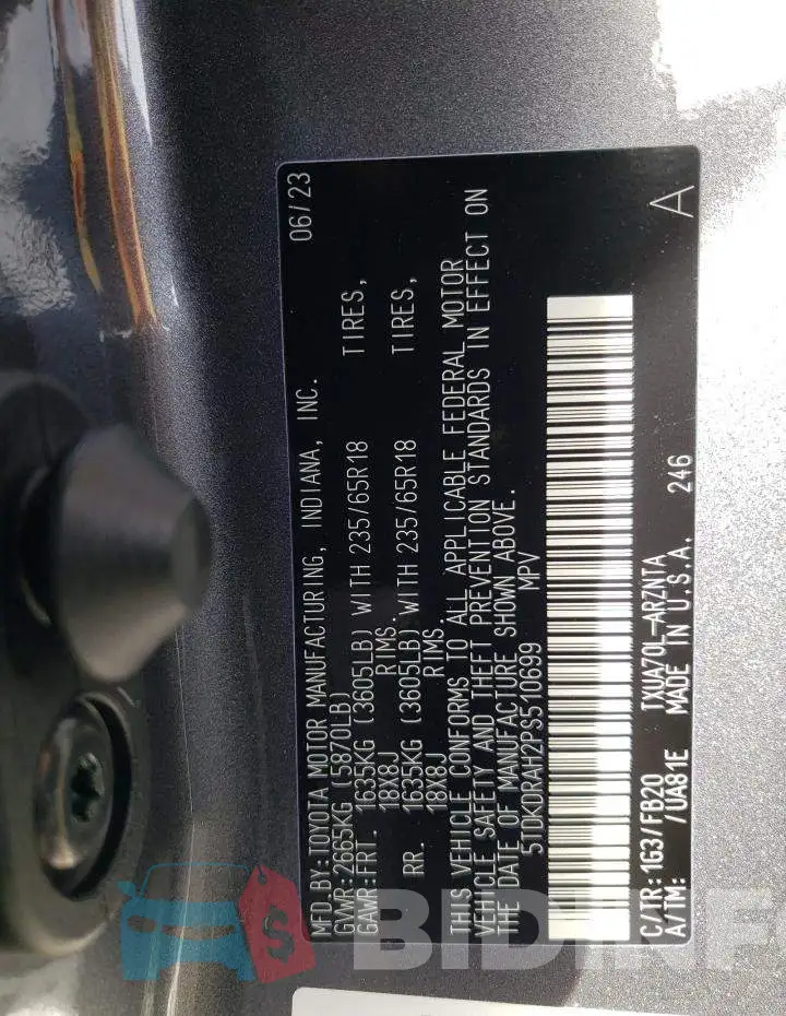 5TDKDRAH2PS510699 Photo# 12