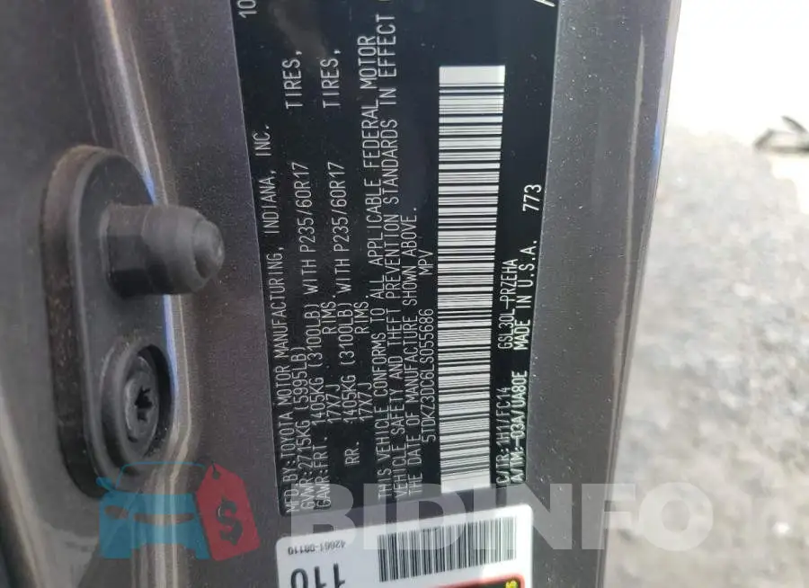 5TDKZ3DC6LS055686 Photo# 14