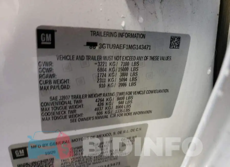 3GTU9AEF1MG143471 Photo# 12
