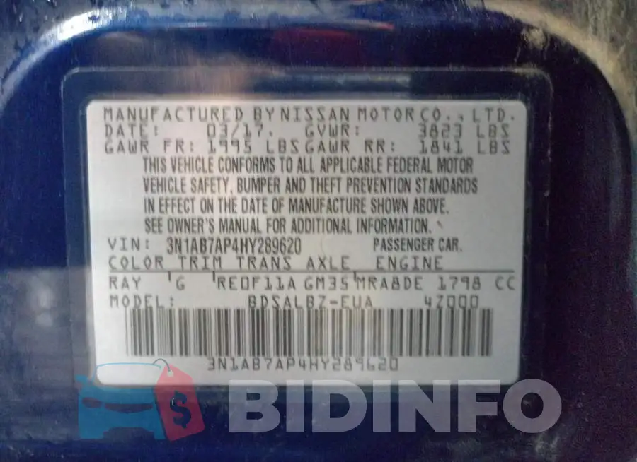 3N1AB7AP4HY289620 Photo# 12