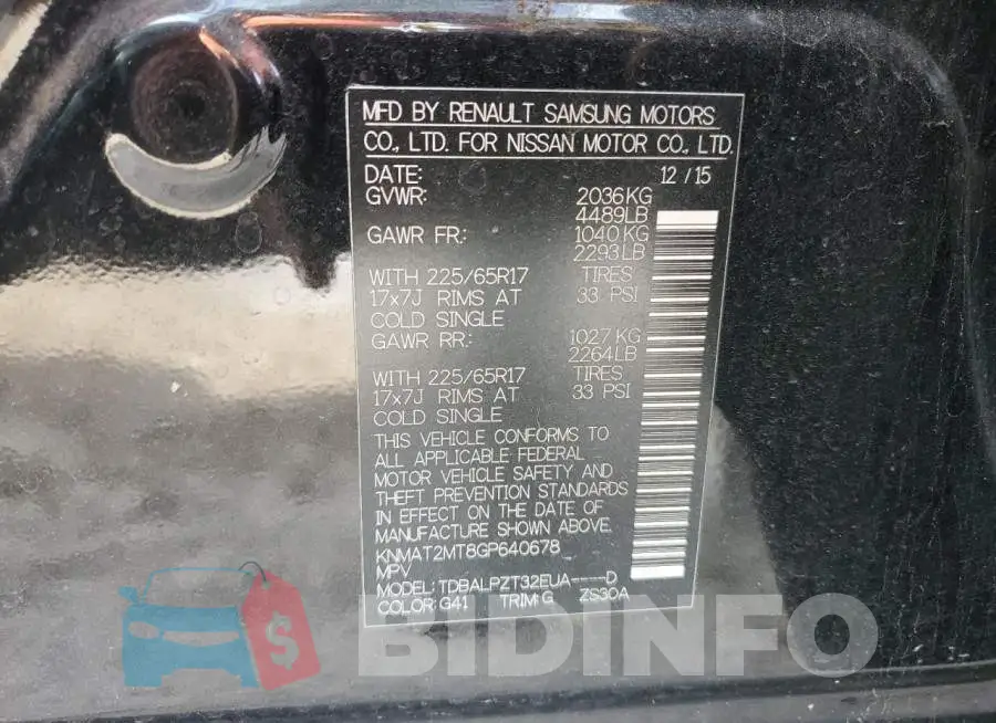 KNMAT2MT8GP640678 Photo# 13