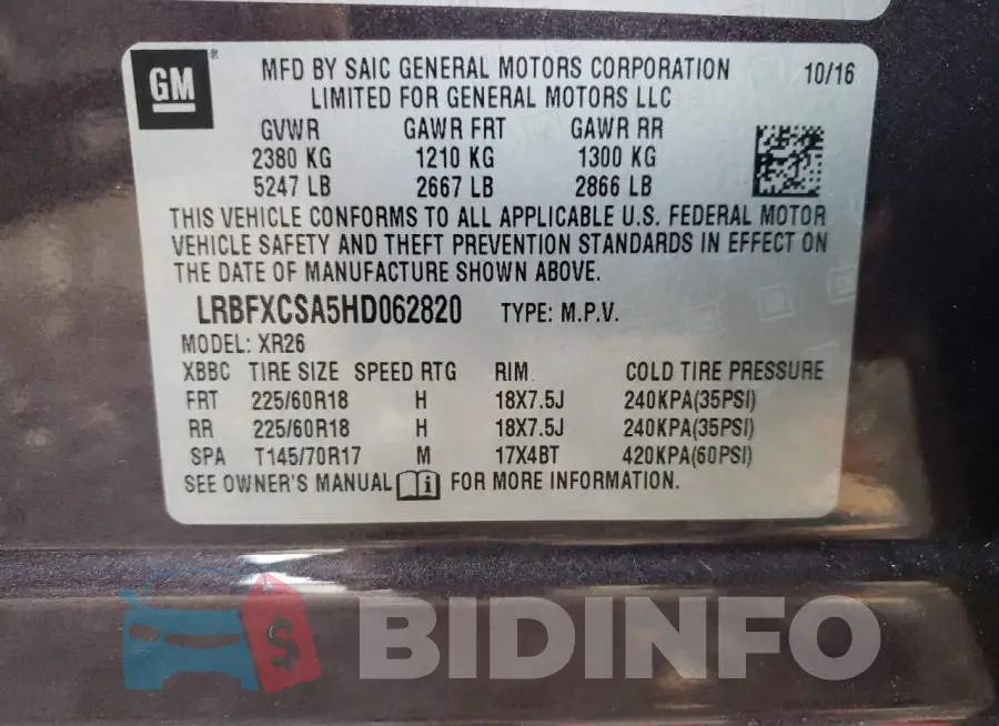 LRBFXCSA5HD062820 Photo# 13
